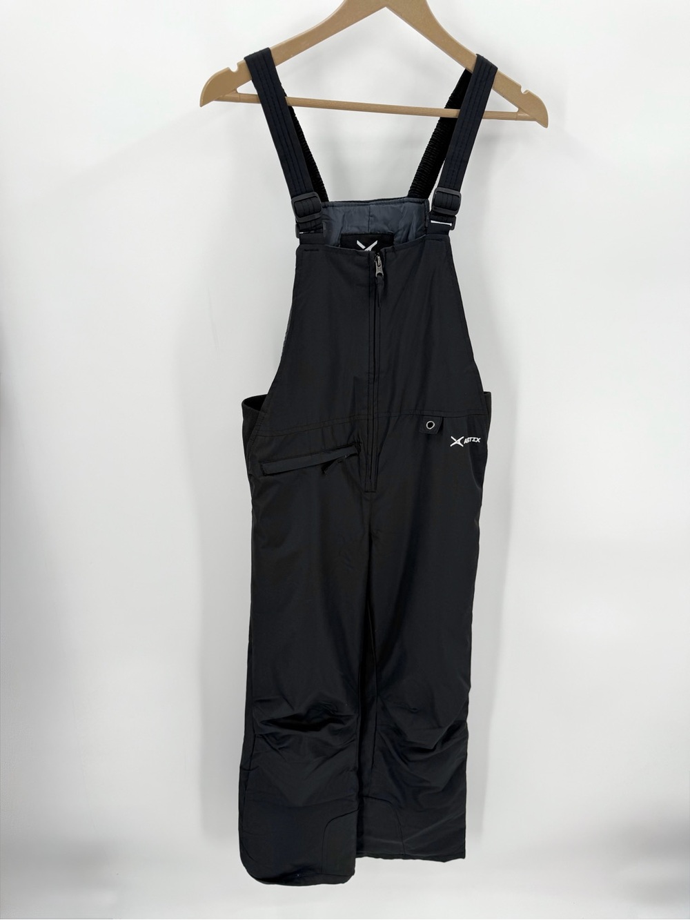 Arctix Snow Bib Overalls Unisex Kids Youth L Black Insulated 8K #1500 Ski Pants